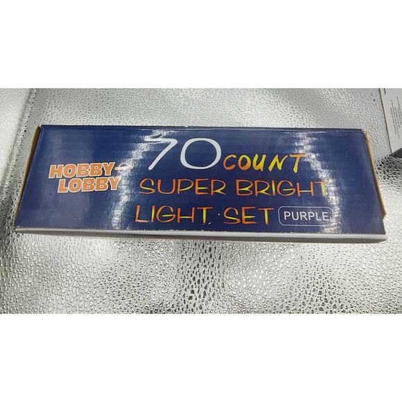 Hobby Lobby 70ct Purple Halloween String Lights Indoor/Outdoor 2016 - Picture 7 of 8